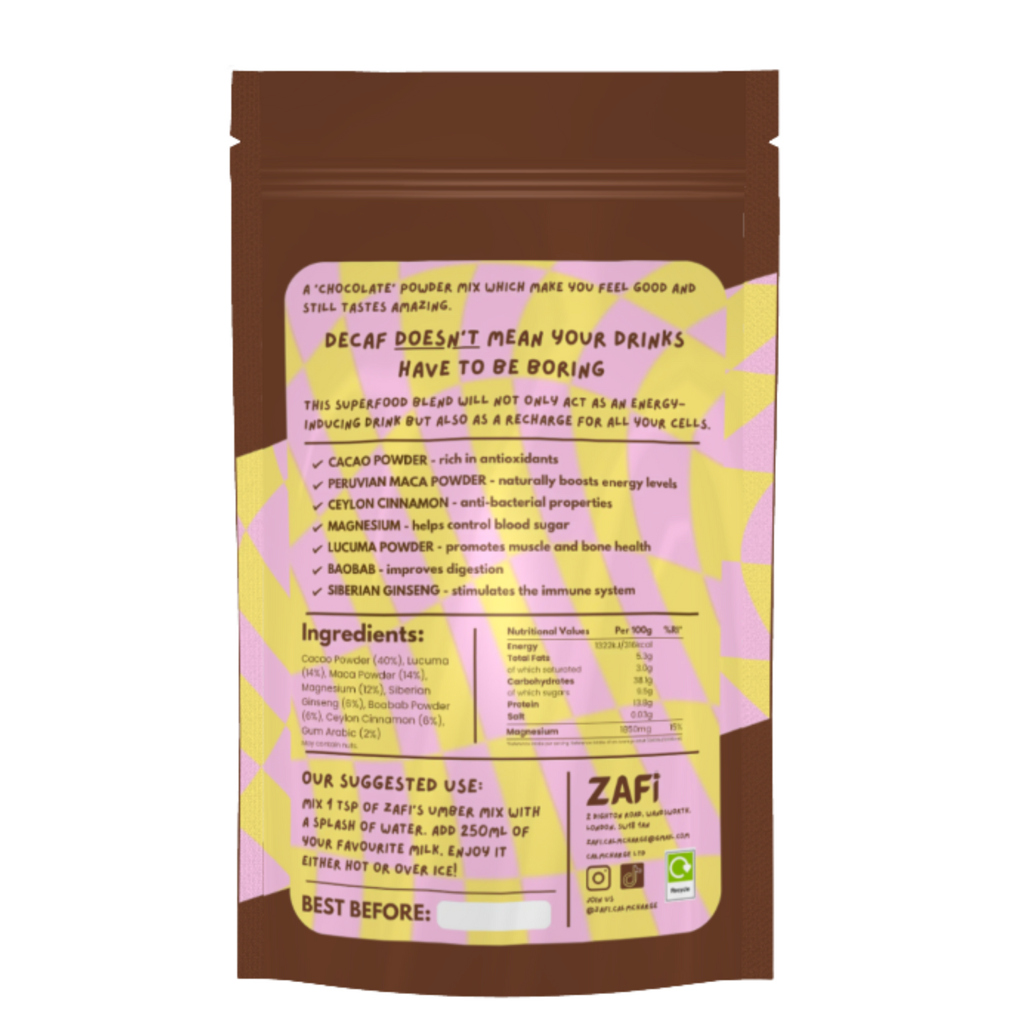 healthy hot chocolate powder