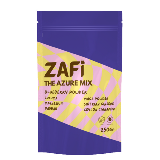 healthy blueberry latte powder